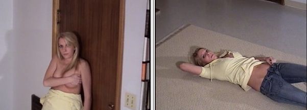 Kaytie is teasing on the floor